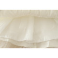 grânulos appliqued vestido de cor branca com muitas camadas meninas do bebê meninas uma peça de vestuário de moda on-venda